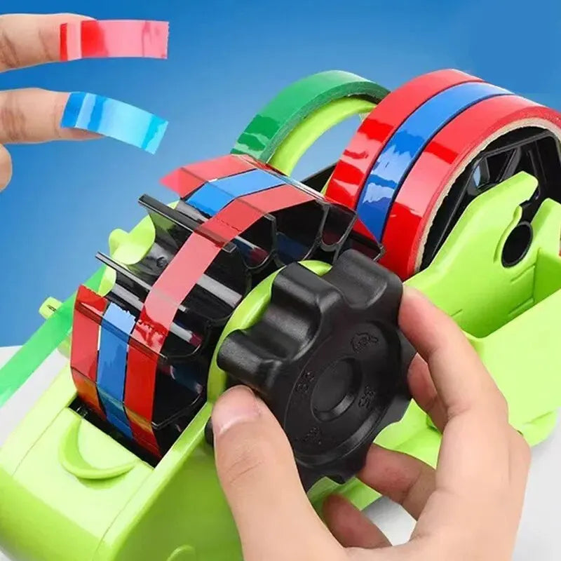 Semi-Automatic Heat Tape Dispenser - Dual Core Gift Wrapping Tool - TradixPro