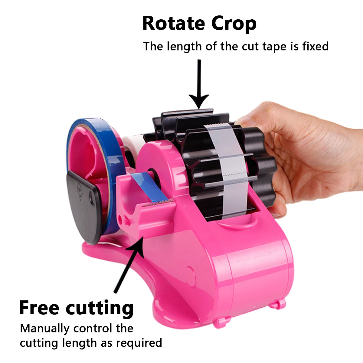 Semi-Automatic Heat Tape Dispenser - Dual Core Gift Wrapping Tool - TradixPro