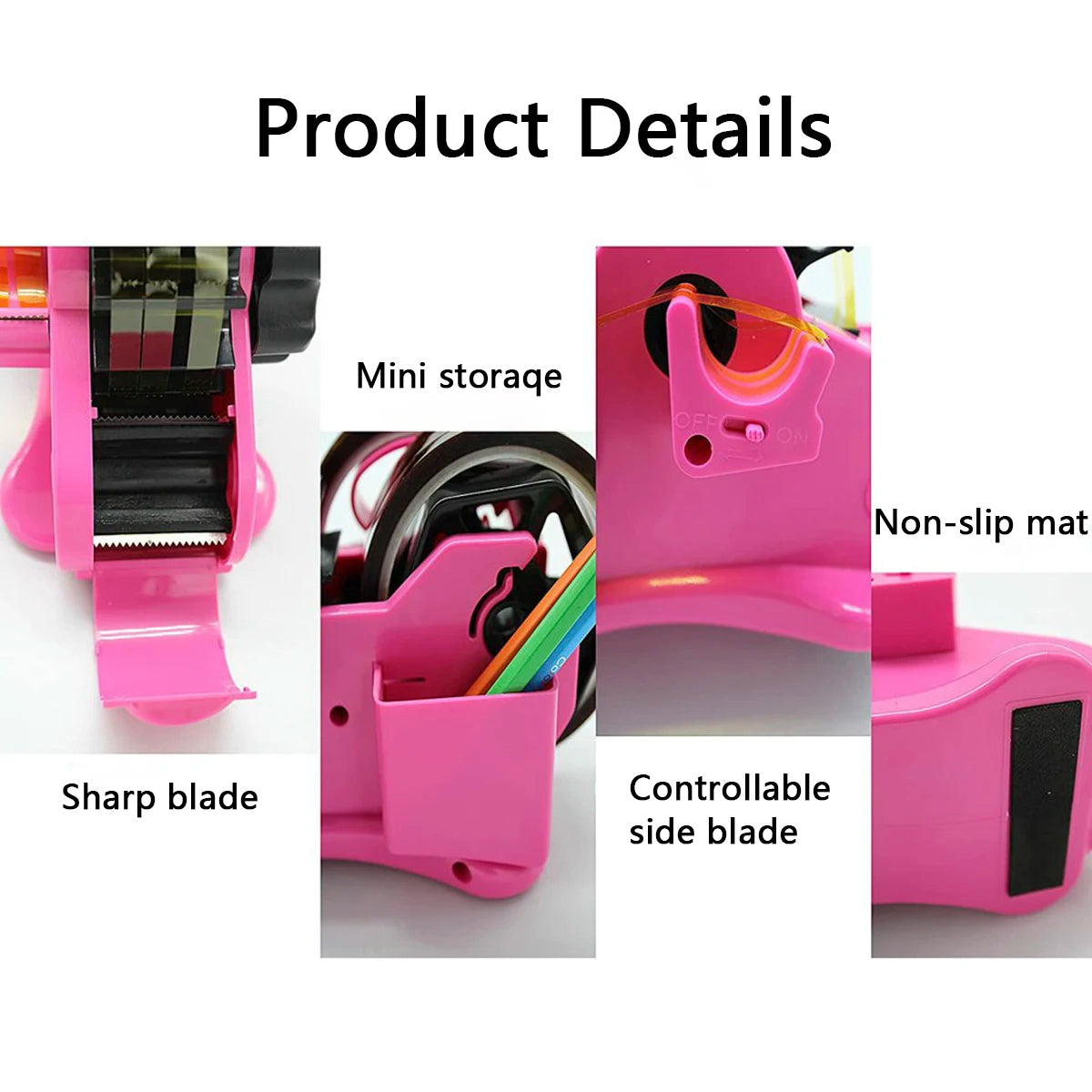 Semi-Automatic Heat Tape Dispenser - Dual Core Gift Wrapping Tool - TradixPro
