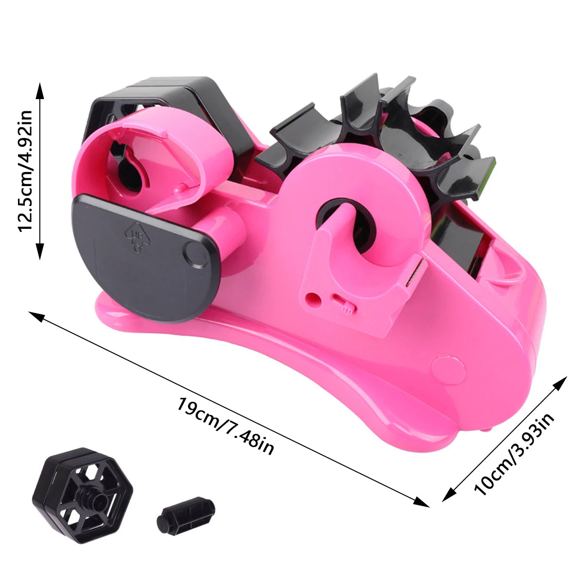 Semi-Automatic Heat Tape Dispenser - Dual Core Gift Wrapping Tool - TradixPro