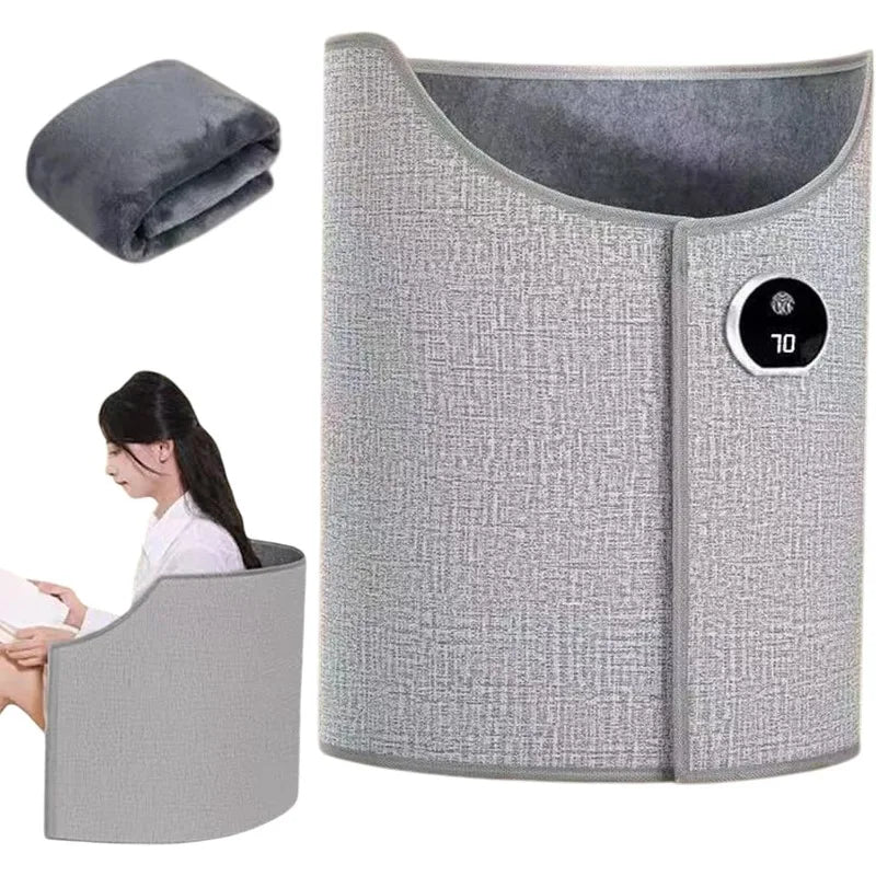 Silent Foldable Electric Leg Warmer - Under Desk Foot Heater for Office - TradixPro