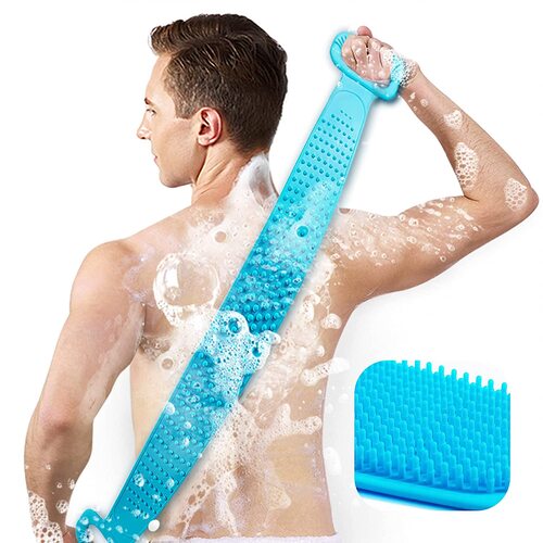 Silicone Back Scrubber & Massager (Hygienic, Deep Exfoliation & Easy Reach) - TradixPro