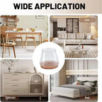 Silicone Chair Leg Caps - Clear Floor Protectors for Furniture Legs - TradixPro