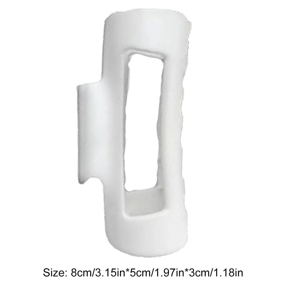 Silicone Hair Claw Clip Large 4 Inch Non-Breaking Flexible 4-Pack - TradixPro