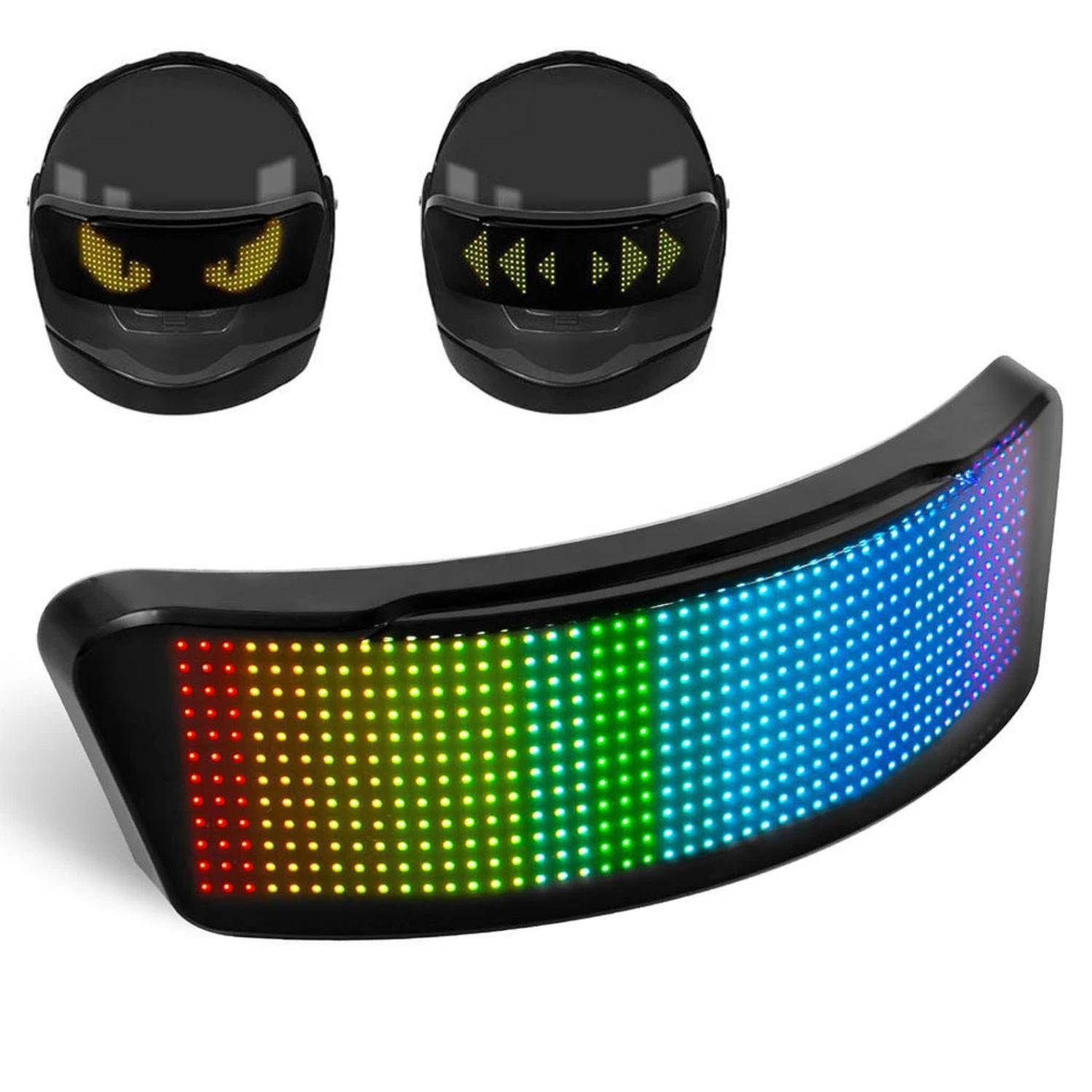 Smart Motorcycle Helmet with Programmable LED Display - Wireless Bluetooth - TradixPro