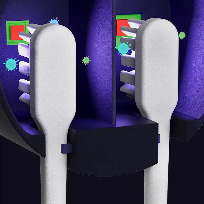 Smart UV Toothbrush Sanitizer & Holder (99.9% Germ Killing & Hygienic Storage) - TradixPro