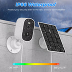 Solar Powered WiFi Security Camera - 1080P Outdoor Wireless Surveillance - TradixPro