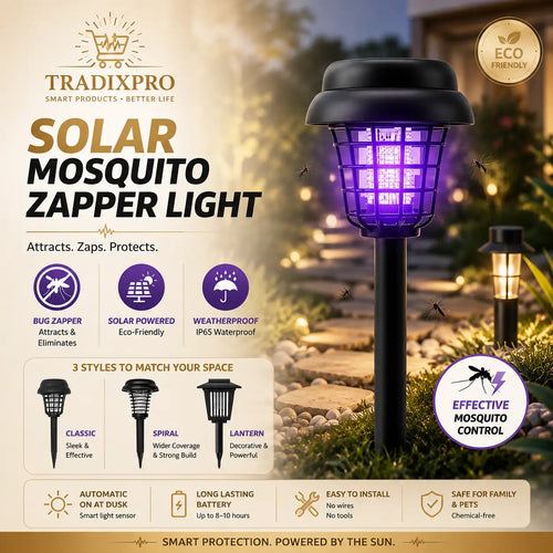 Solar Mosquito Killer Garden Lamp with Dual Light Mode