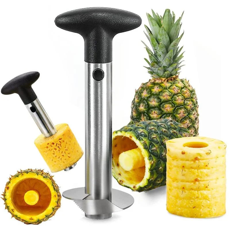 Stainless Steel Pineapple Corer - Easy Slicer & Peeler Tool - TradixPro