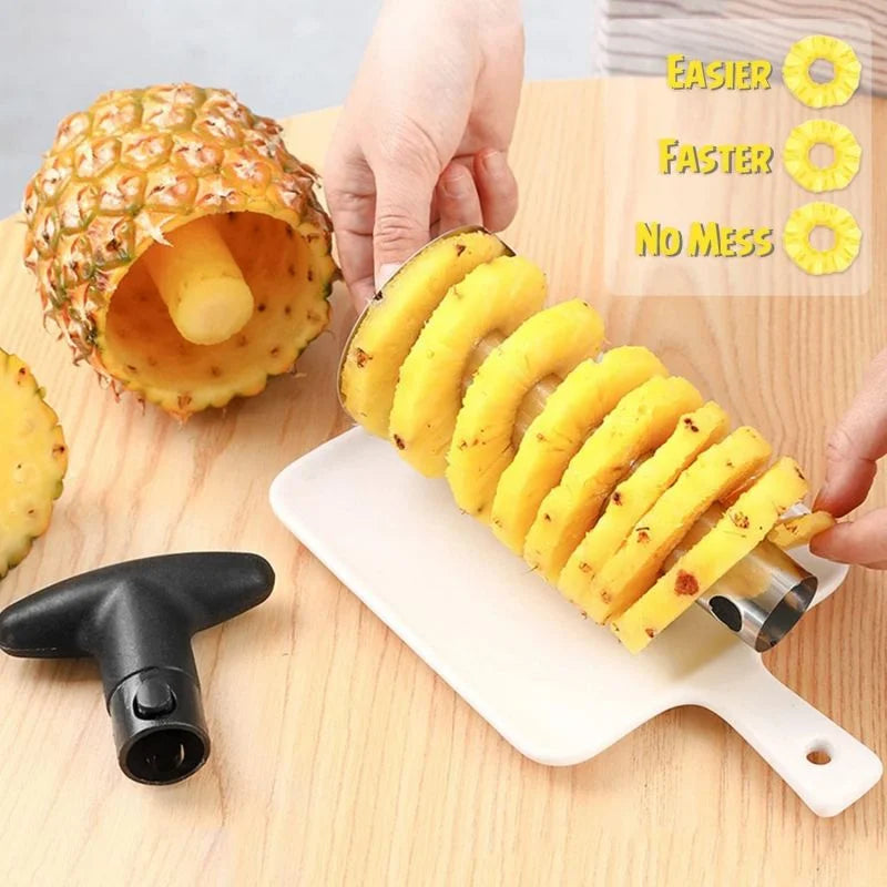 Stainless Steel Pineapple Corer - Easy Slicer & Peeler Tool - TradixPro
