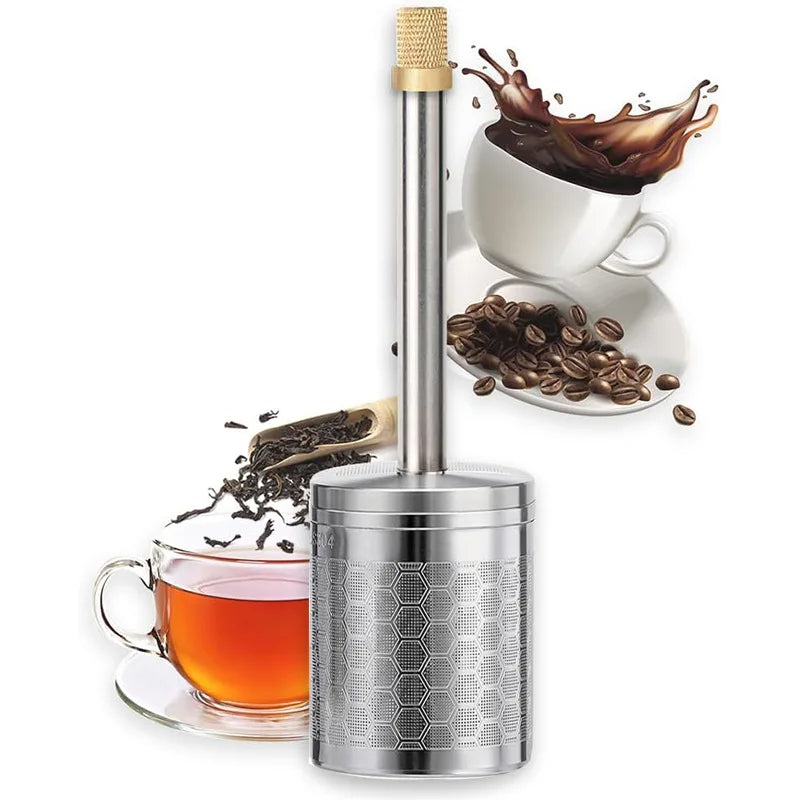 Stainless Steel Reusable Coffee & Tea Filter - Eco-Friendly Zero-Waste Brewing - TradixPro