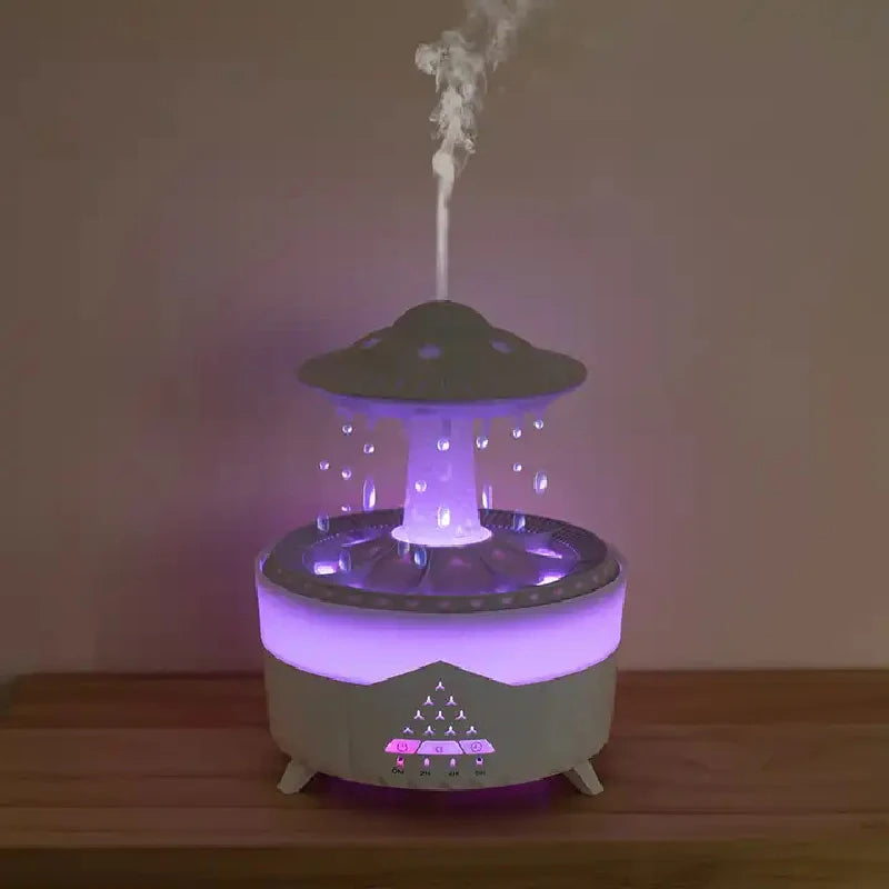The Raindrop Diffuser & Humidifier (Calming Rain Sound & Ultimate Relaxation) - TradixPro