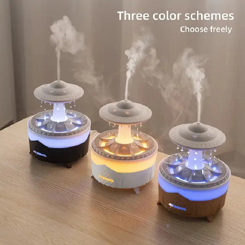 The Raindrop Diffuser & Humidifier (Calming Rain Sound & Ultimate Relaxation) - TradixPro
