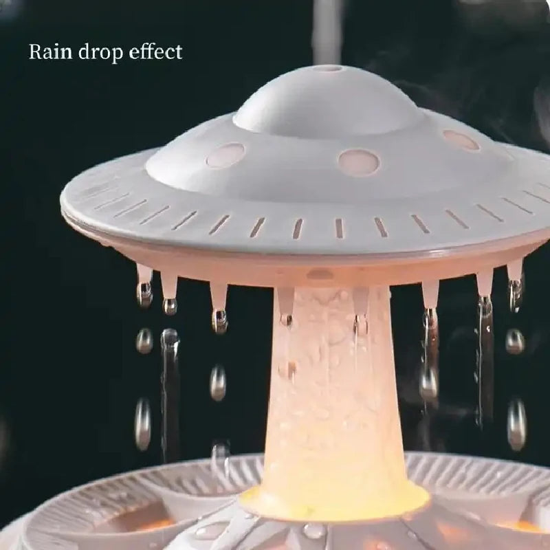 The Raindrop Diffuser & Humidifier (Calming Rain Sound & Ultimate Relaxation) - TradixPro