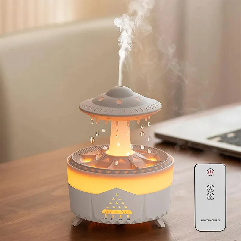 The Raindrop Diffuser & Humidifier (Calming Rain Sound & Ultimate Relaxation) - TradixPro