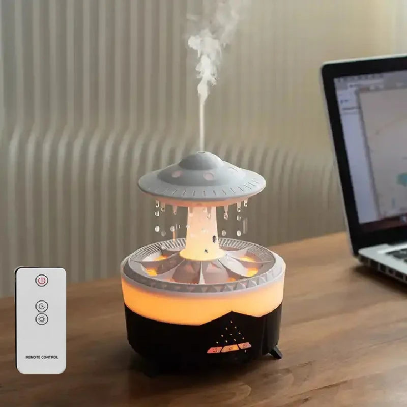 The Raindrop Diffuser & Humidifier (Calming Rain Sound & Ultimate Relaxation) - TradixPro