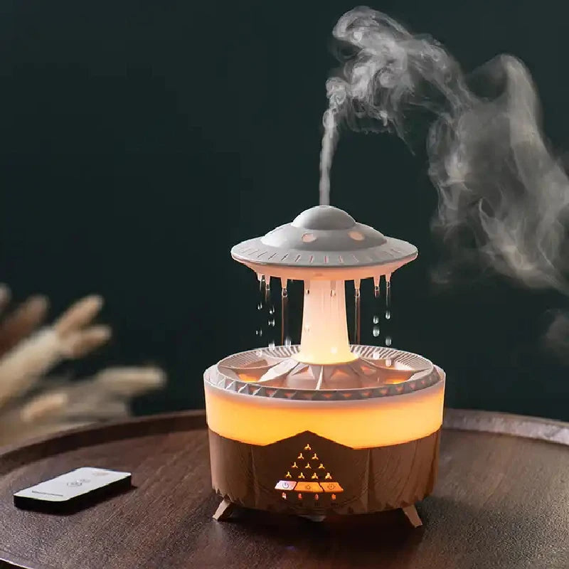The Raindrop Diffuser & Humidifier (Calming Rain Sound & Ultimate Relaxation) - TradixPro