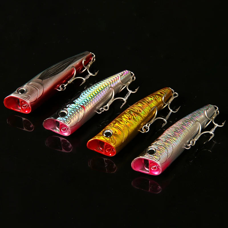 Topwater Popper Fishing Lure - Hard Bait for Bass, Pike & Perch 8.5-30g - TradixPro
