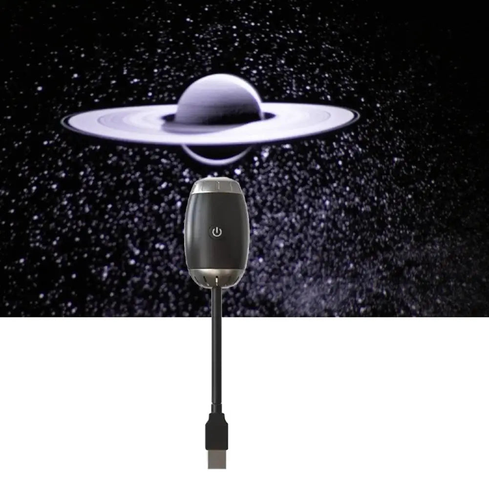 USB Galaxy Projector Night Light - Star & Saturn Patterns for Car & Bedroom - TradixPro