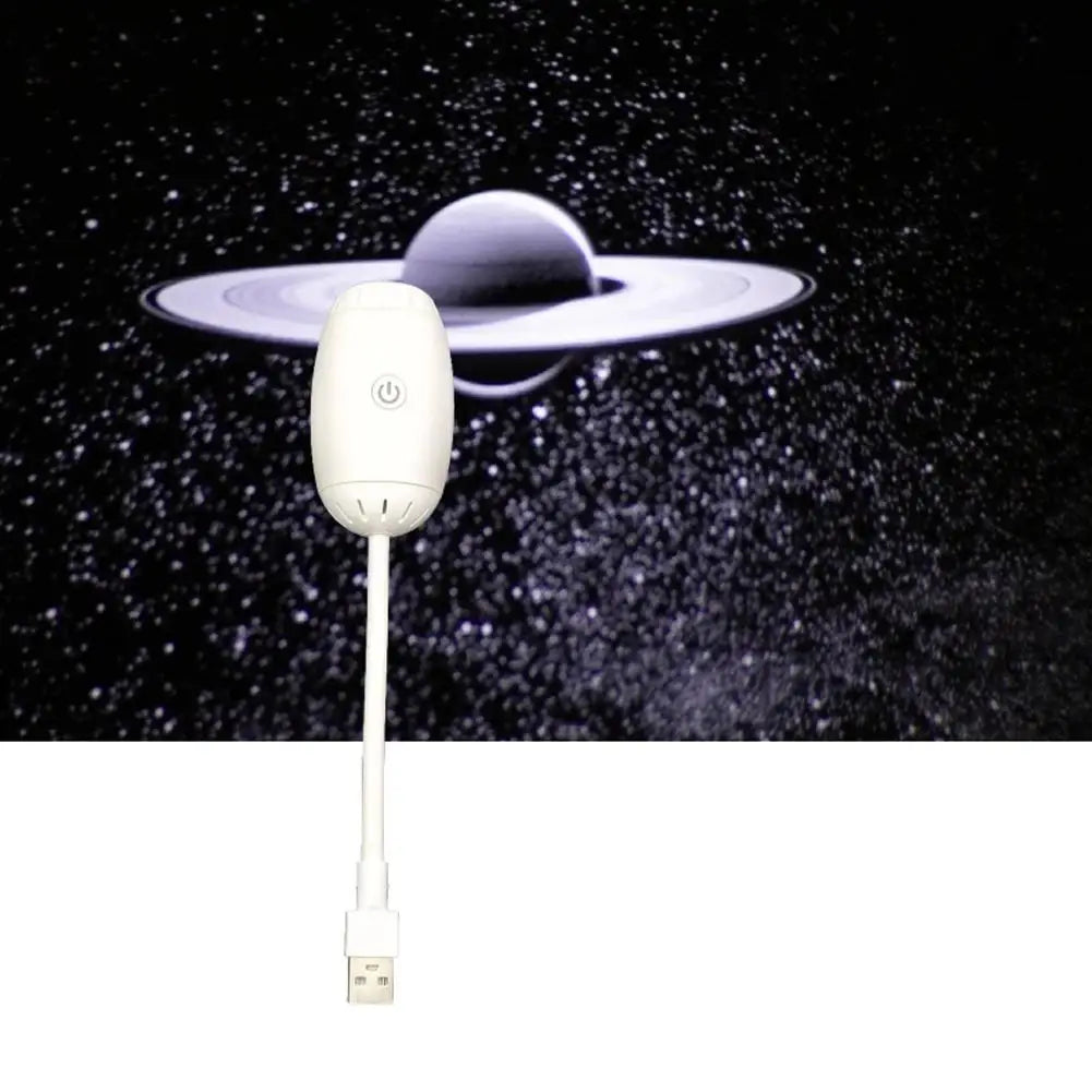 USB Galaxy Projector Night Light - Star & Saturn Patterns for Car & Bedroom - TradixPro