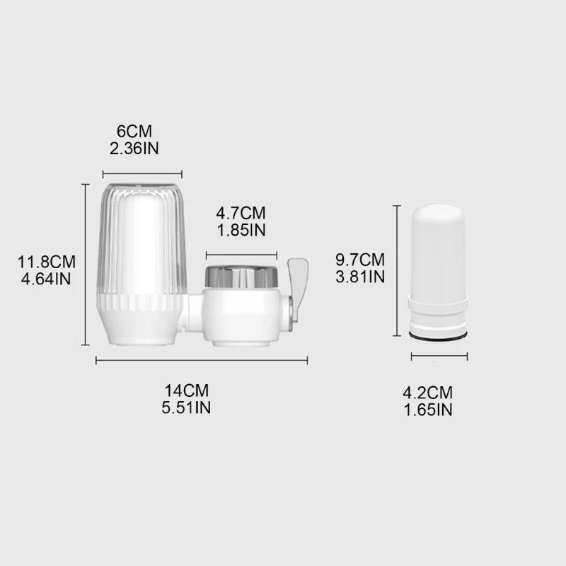 Ultra-Compact Faucet Water Purifier (Instant Installation for Pure & Healthy Water) - TradixPro