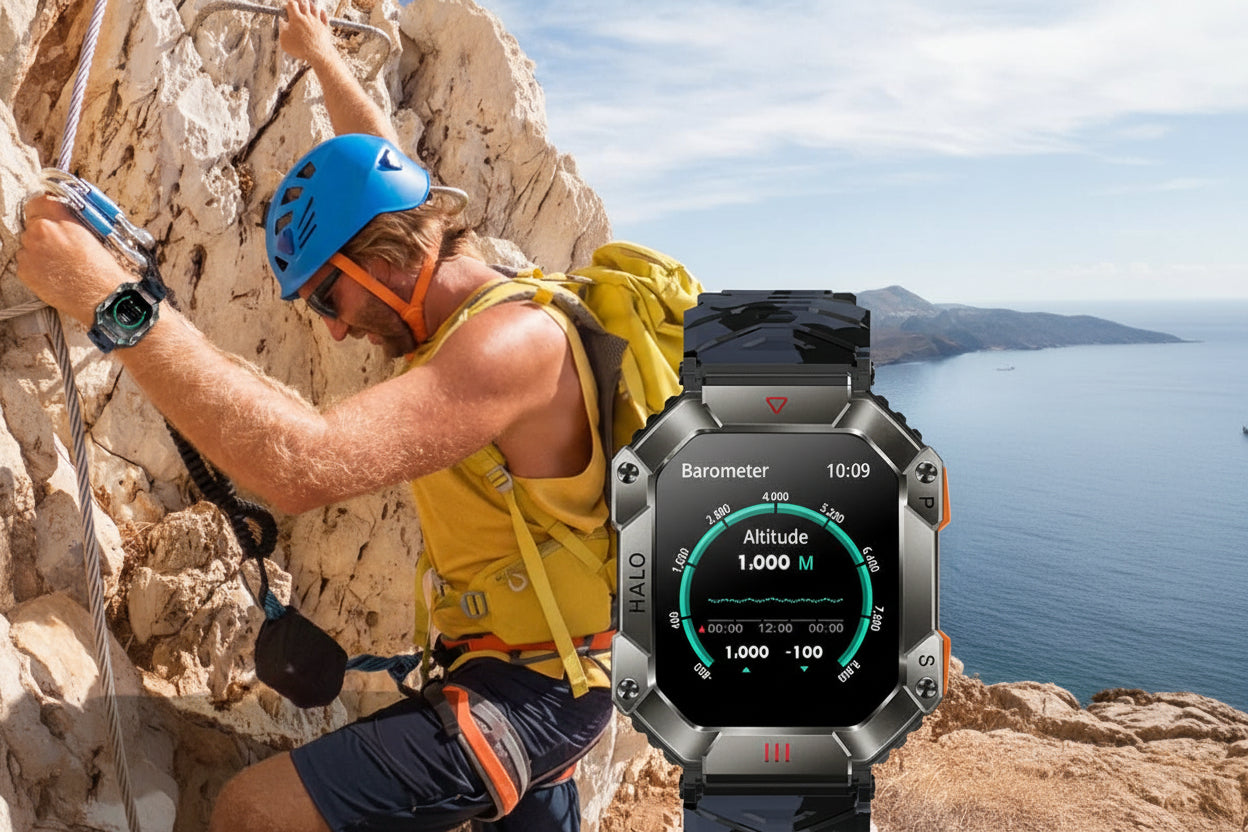 Ultra-Durable Military Smart Watch (Outdoor Adventure & Health Monitoring) - TradixPro