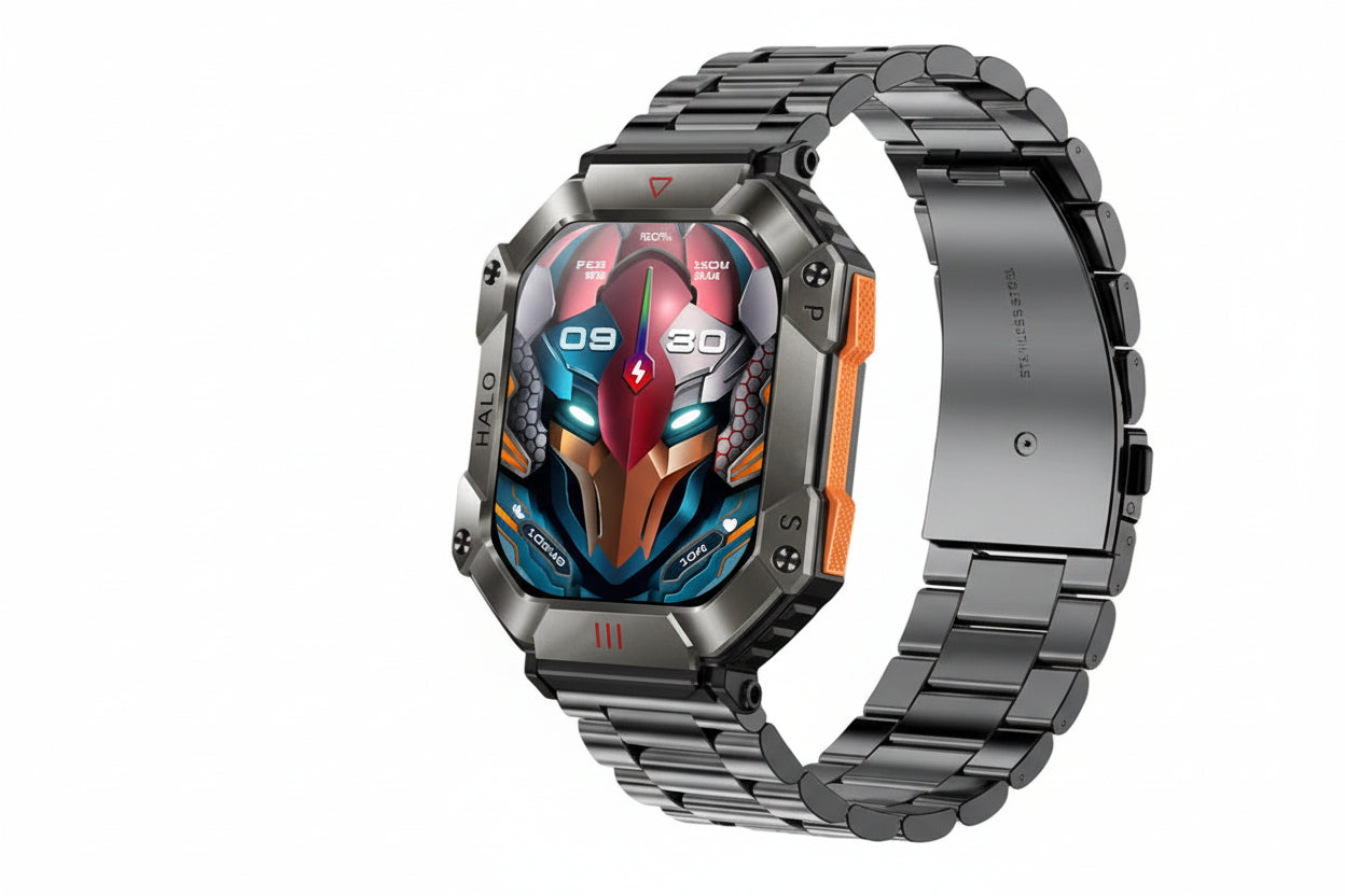 Ultra-Durable Military Smart Watch (Outdoor Adventure & Health Monitoring) - TradixPro