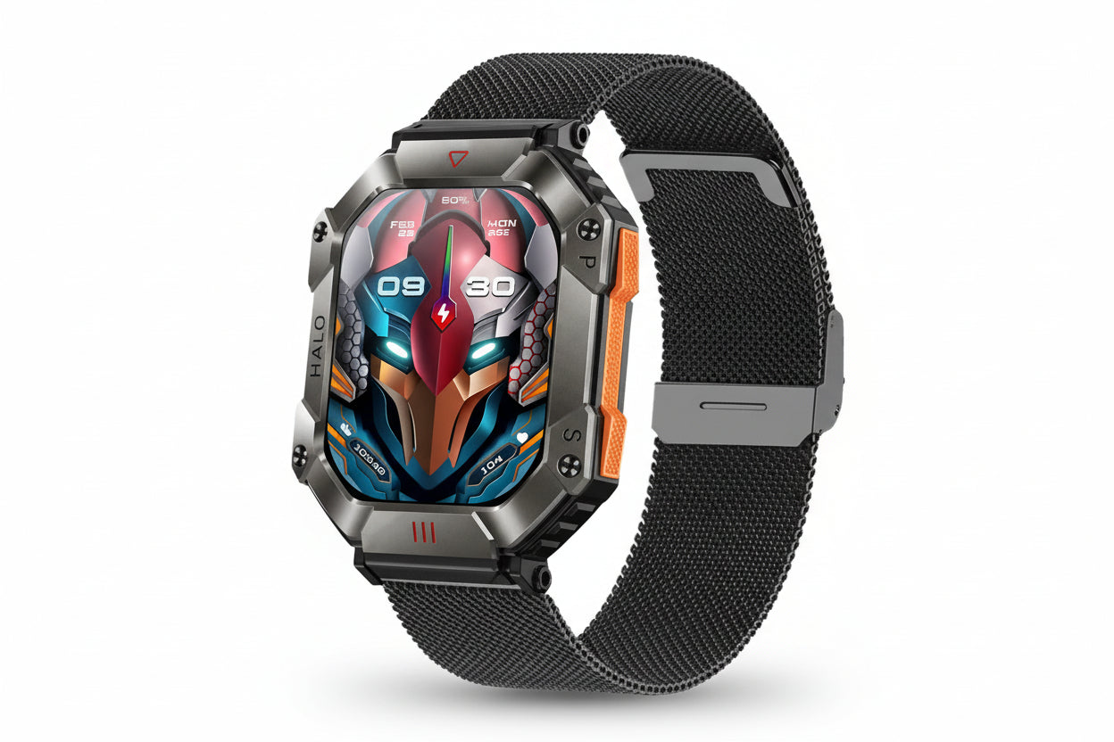 Ultra-Durable Military Smart Watch (Outdoor Adventure & Health Monitoring) - TradixPro