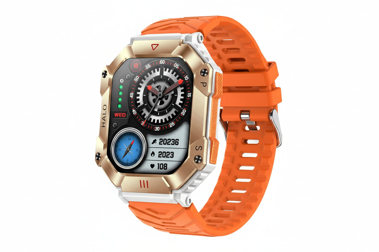 Ultra-Durable Military Smart Watch (Outdoor Adventure & Health Monitoring) - TradixPro