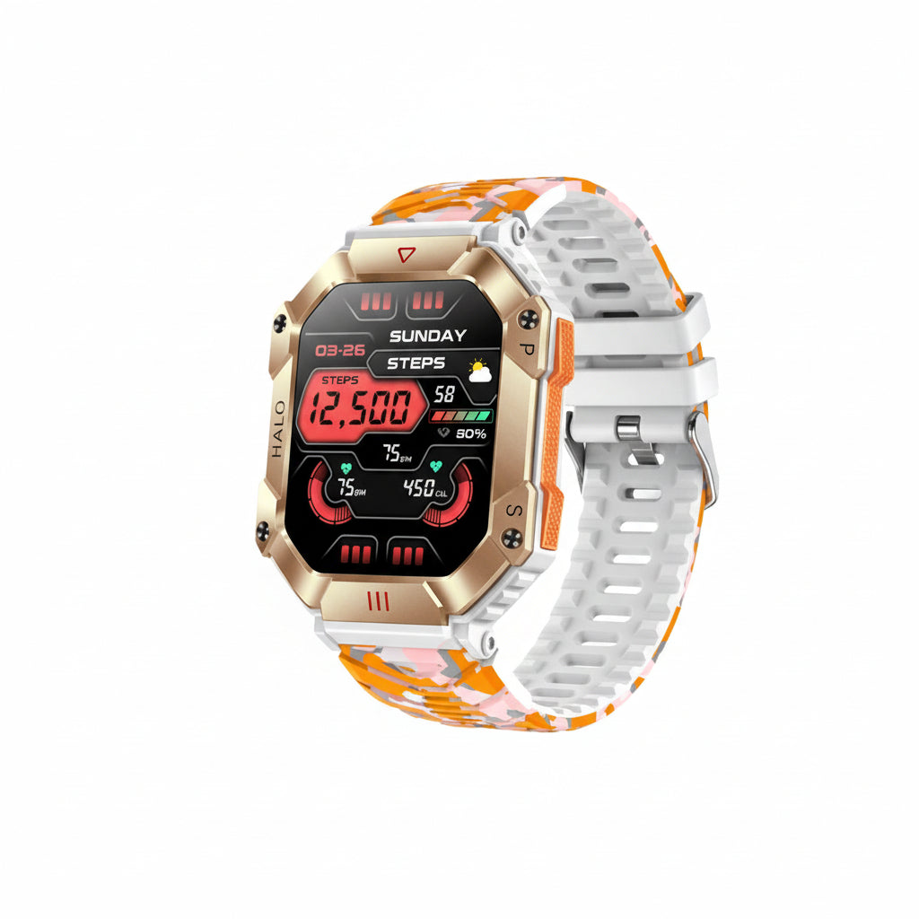 Ultra-Durable Military Smart Watch (Outdoor Adventure & Health Monitoring) - TradixPro