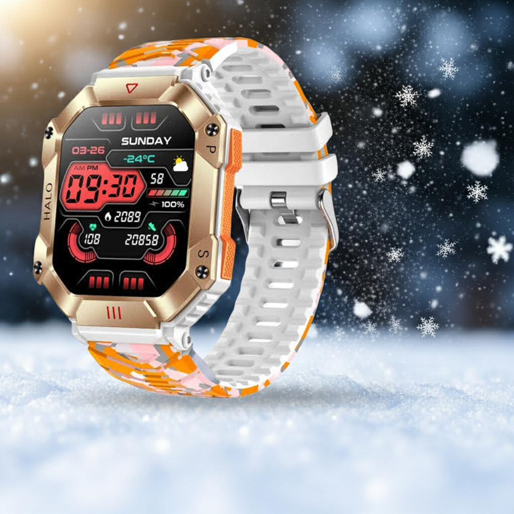 Ultra-Durable Military Smart Watch (Outdoor Adventure & Health Monitoring) - TradixPro
