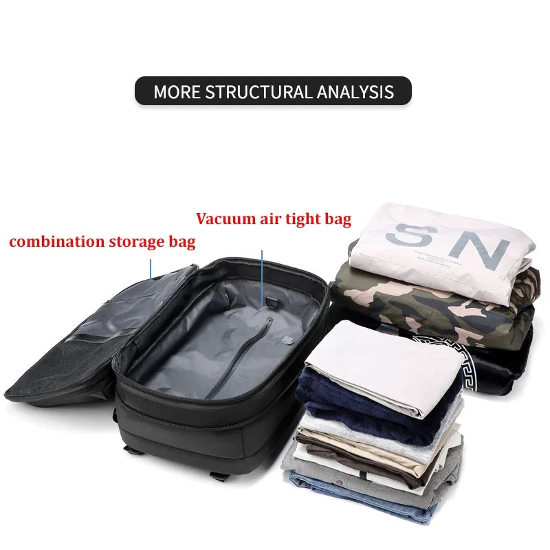 Vacuum Compression Travel Backpack 60L Anti-Theft Carry-On - 4 Colors - TradixPro