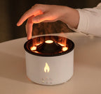 Volcano Flame Aroma Diffuser - Ultrasonic Humidifier with LED Night Light - TradixPro
