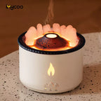 Volcano Flame Aroma Diffuser - Ultrasonic Humidifier with LED Night Light - TradixPro