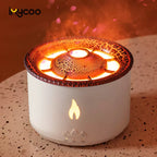 Volcano Flame Aroma Diffuser - Ultrasonic Humidifier with LED Night Light - TradixPro