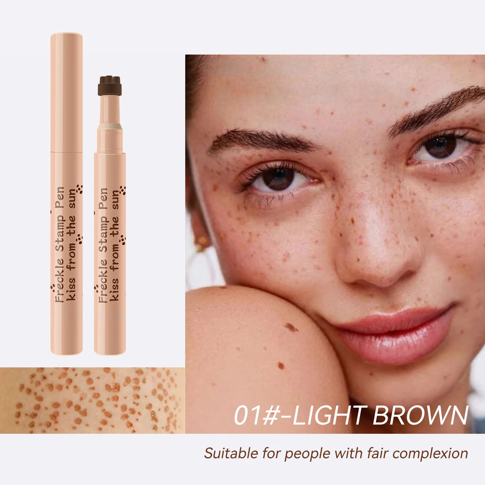 Waterproof Freckle Pen - Natural-Looking Fake Freckles Makeup (4 Shades) - TradixPro