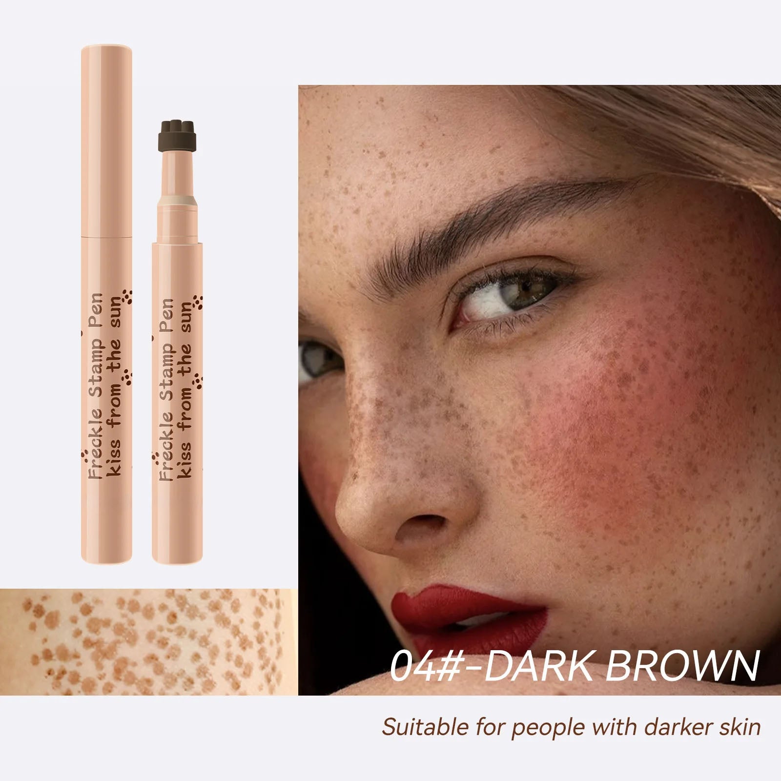 Waterproof Freckle Pen - Natural-Looking Fake Freckles Makeup (4 Shades) - TradixPro