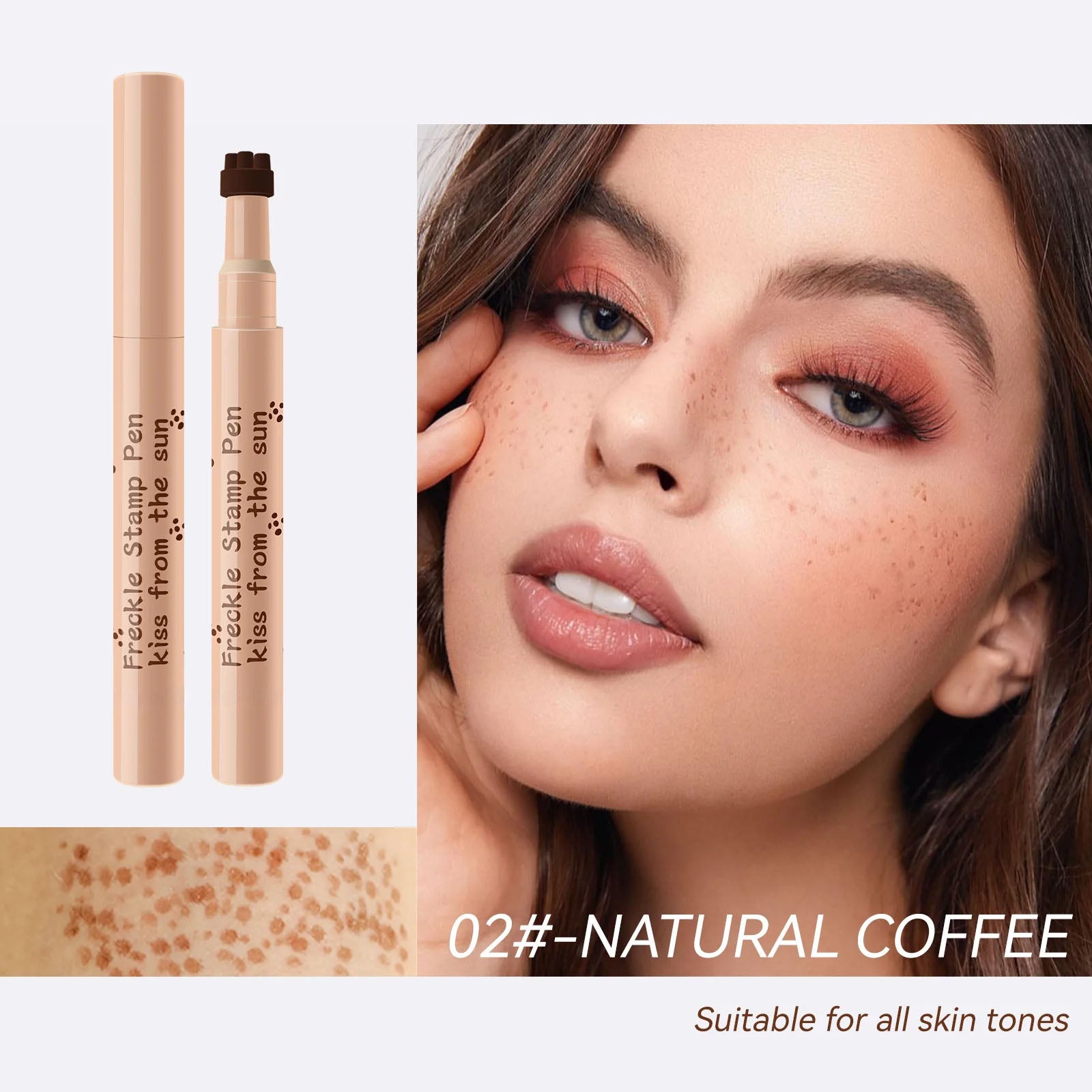Waterproof Freckle Pen - Realistic Fake Freckles Makeup 4 Shades - TradixPro