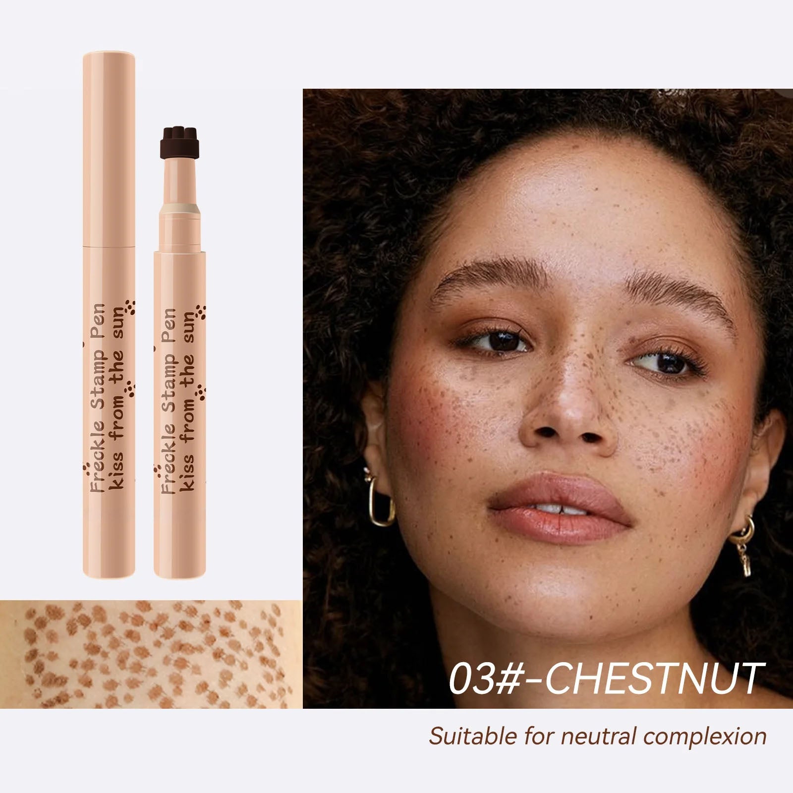 Waterproof Freckle Pen - Realistic Fake Freckles Makeup 4 Shades - TradixPro