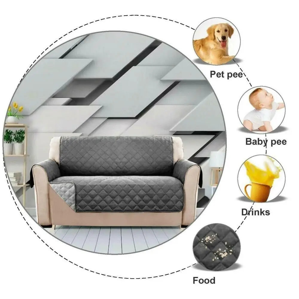 Waterproof Pet Sofa Cover - Quilted Furniture Protector for Dogs & Cats - TradixPro