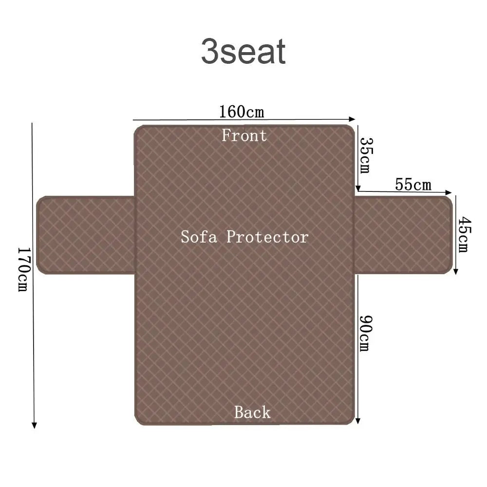 Waterproof Pet Sofa Cover - Quilted Furniture Protector for Dogs & Cats - TradixPro