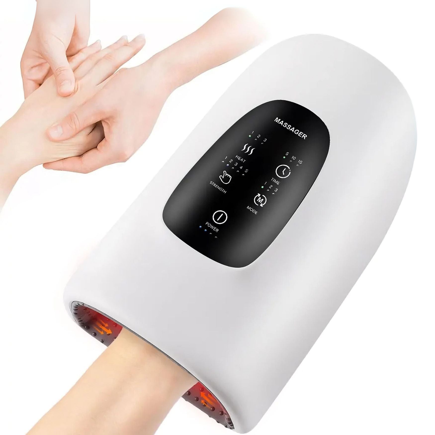Wireless Electric Hand Massager - Rechargeable Relaxation Device with Heat - TradixPro
