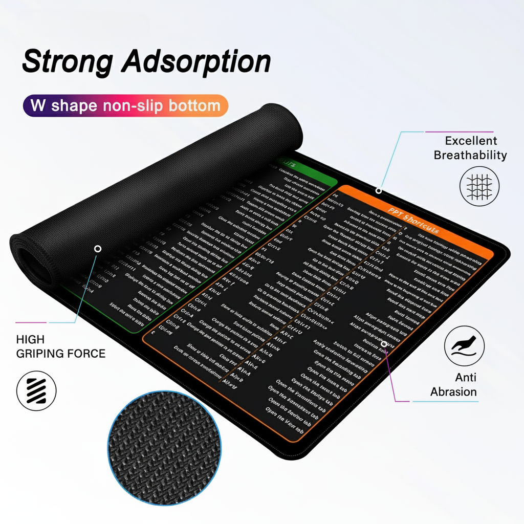 XL Productivity Mouse Pad (Comprehensive Keyboard Shortcut Reference Guide) - TradixPro