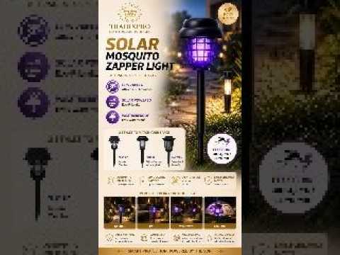 Solar Mosquito Killer Garden Lamp with Dual Light Mode