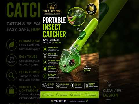 Kids Bug Catcher with Magnifying Lens – Portable Insect Viewer