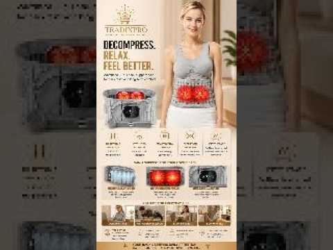 Spinal Decompression Belt with Heat & Vibration Massage