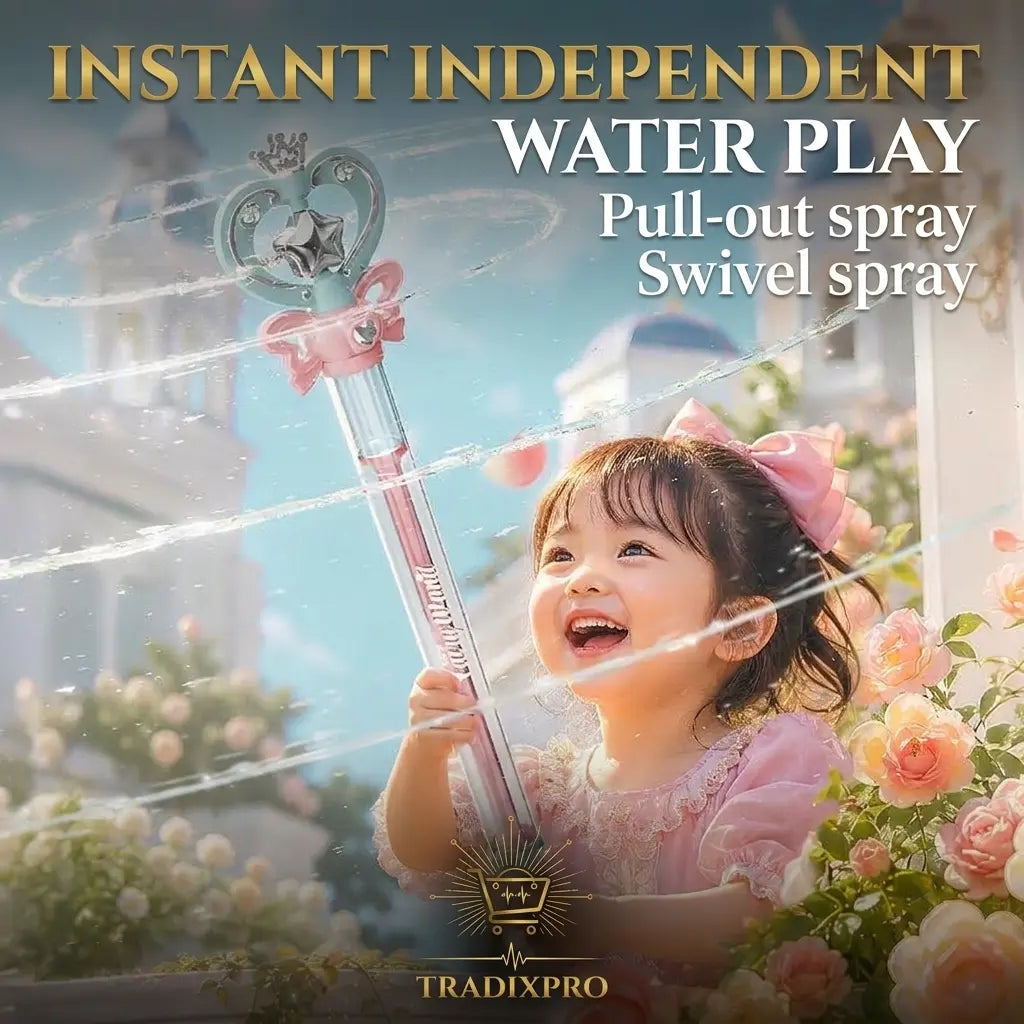 Fairy Spiral Water Wand Gun for Kids - Summer Outdoor Toy